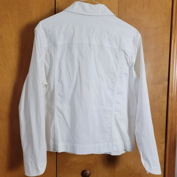 Coldwater Creek Blazer Lightweight Large Petite LP BOHO Casual Chic Coastal EUC - Picture 3 of 11